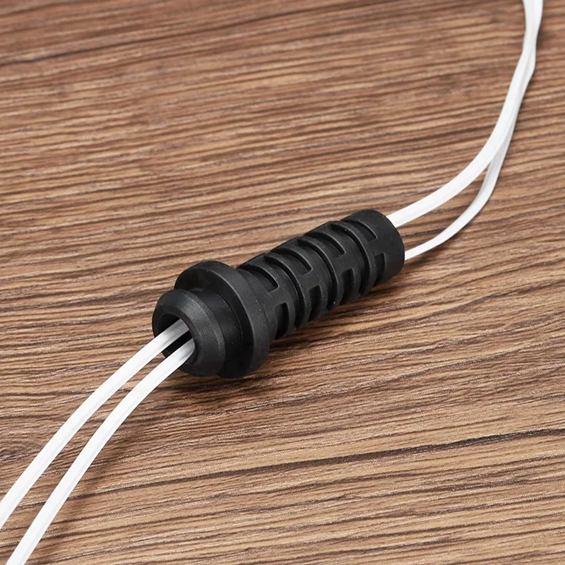 50Pcs 4Mm Strain Relief Cord Connector Cable Bushing Boot Sleeve For Electric Cable Cord Insulation Protection