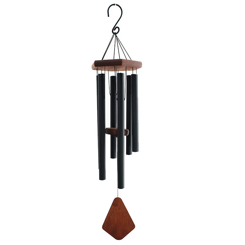 Spot supply, layout atmosphere, cultural supplies 46-inch large hexagonal beech aluminum alloy music tuning wind chimes