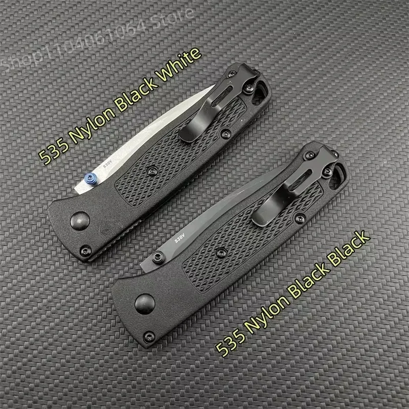 BM 535 Bugout Multi EDC Folding Knife Grivory Handle Drop Point Ultra Lightweight Outdoor Hunting Camping Fishing Pocket Tools - view 3