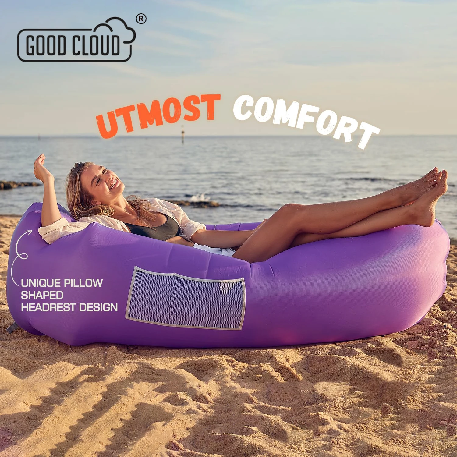 

Air Mattress Beach Camping Supplies Equipment Inflatable Sleeping Bag Outdoor Inflatable Sofa Foldable Inflatable Camping Bed