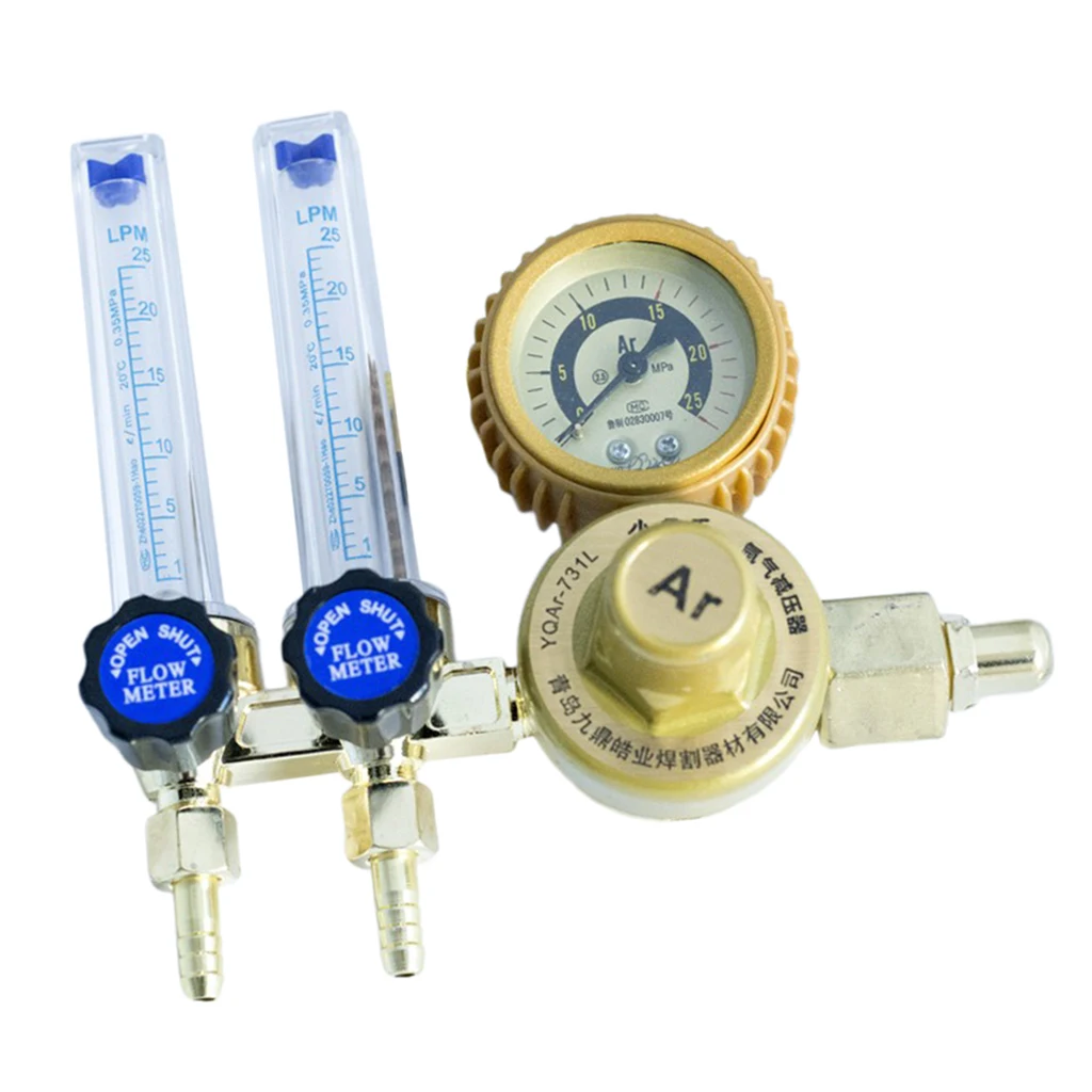 

Energy-saving 0-25Mpa Double Pipe Argon Gas Pressure with Flow Meter Gauge