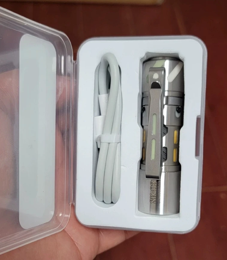 Lampe de poche à batterie EDC Sk03, synchronisation, 14500