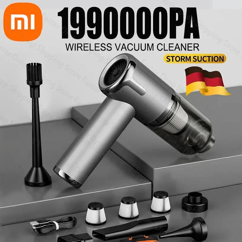 Xiaomi 5in1 Car Vacuum Cleaner 1990000PA Powerful Cleaning Machine for Home Appliance Car Cleaner Robot Wireless Portable 2024