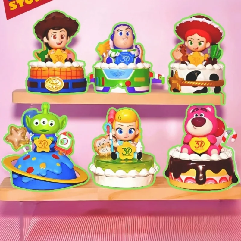 

Original Toy Story Surprise Party Series Suprise Box Cake Character Design Anime Figure Model Desktop Statue Birthday Gift Toys