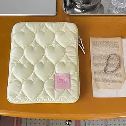 Ins Style Embroidery Tablet Case 11 13 15.6inch Cover for Ipad Air Pro M2 M4 2024 10th 10.9 Soft Pouch Sleeve Mac Notebook Shell