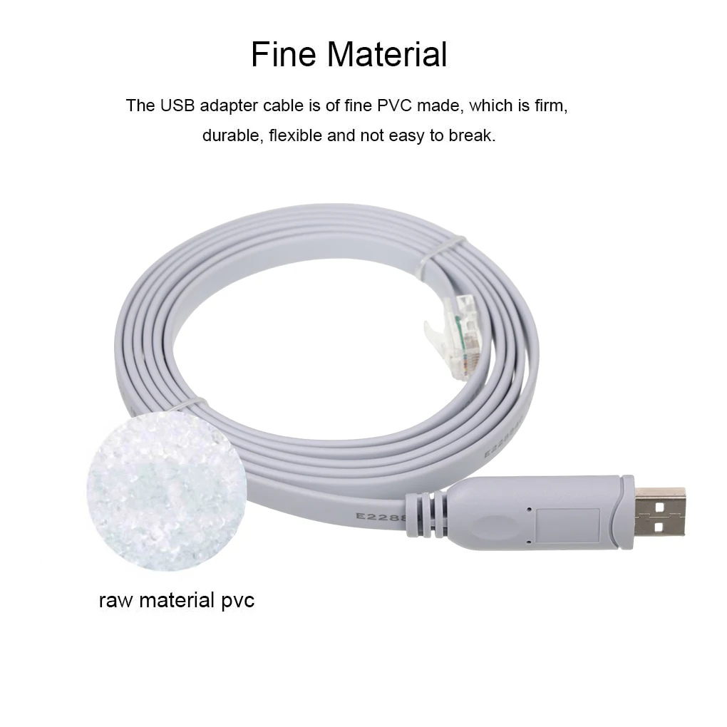 Mới 1.8M USB Để RJ45 Cho Cisco USB Cáp Console Tay Cầm Gỡ Lỗi Dòng A7H5 Cho Cisco H3C HP Arba 9306 Cho Huawei Router