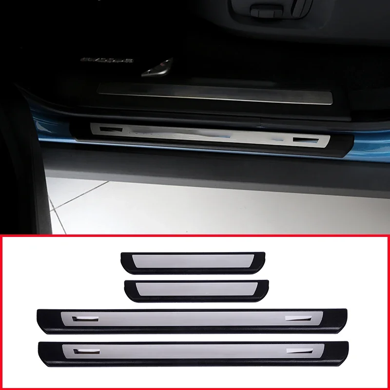 

For Range Rover Evoque 2011-2017 Stainless Steel Car Welcome Pedal Car External Door Sill Scuff Plate Pad Threshold 4pcs g