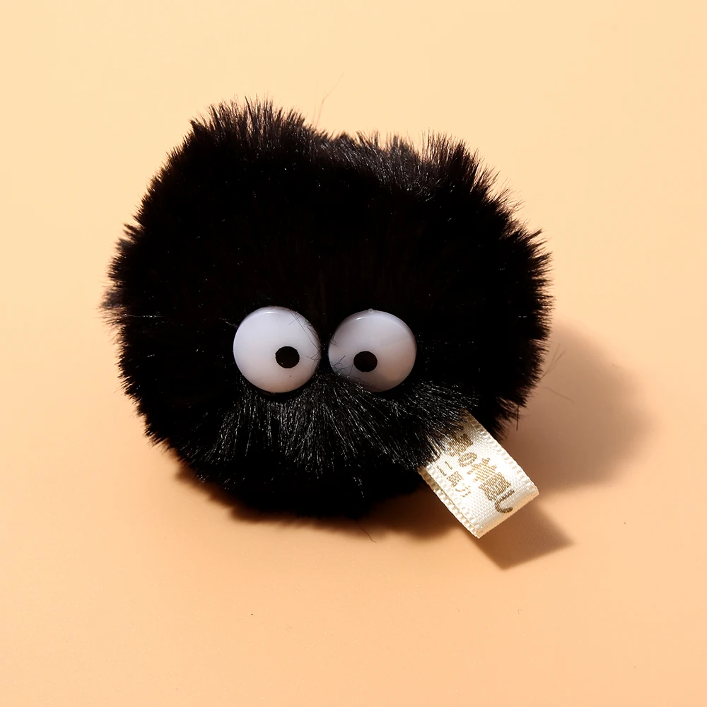 อะนิเมะ Hayao Miyazaki พวงกุญแจถ่านหิน Elf Ball จี้ผมเหมาะสําหรับผู้ชายผู้หญิงกระเป๋ากระเป๋าสตางค์อุปกรณ์เสริมการ์ตูนจี้ของขวัญ