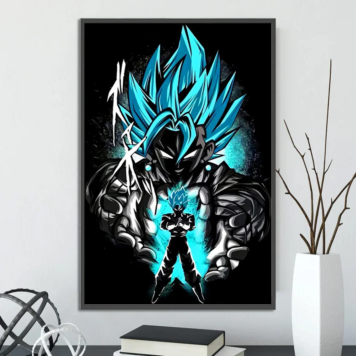 Dragon Ball Anime samoprzylepny plakat Gohan Wallpapr Goku figurki Frieza dekoracja wnętrz malarstwo ścienne sztuka Vegeta kreskówki prezent