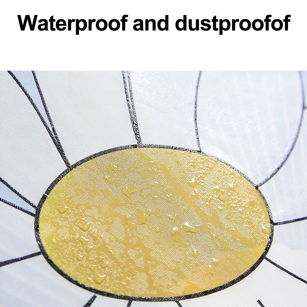 Washable Pedestal Cover Waterproof Fan Cover PEVA Material Anti-Pinch Feature Comprehensive Coverage Elastic Band Design