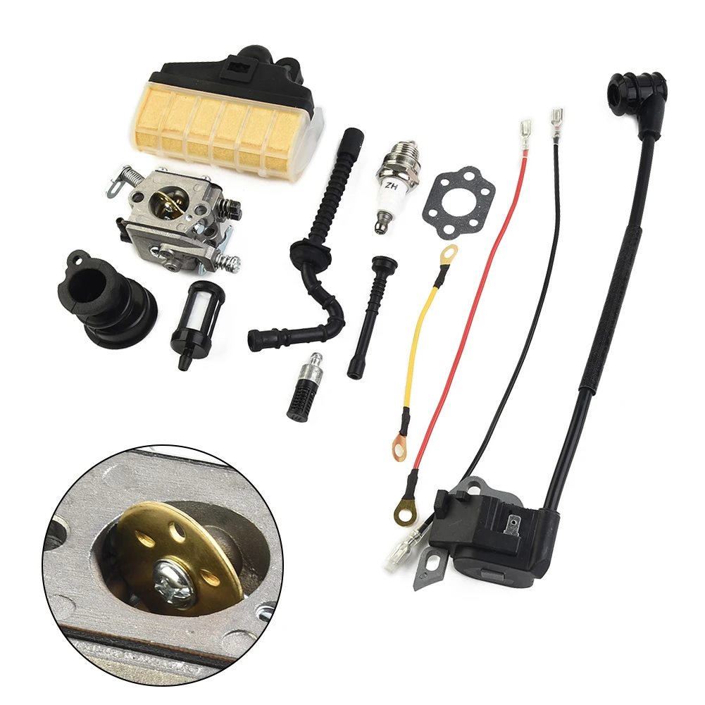 Carburetor Ignition Coil Kit For Stihl 021 023 025 MS230 MS250 MS210 021 025 Chainsaw 11231200605 Air Filter Fuel Pipe Set