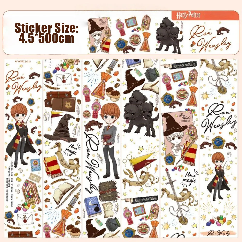 Harry Potter Dekoratives selbstklebendes Washi Tape Ron Hermine Masking Tape DIY Scrapbooking Aufkleber Etikett Japanisches Briefpapier Spielzeug