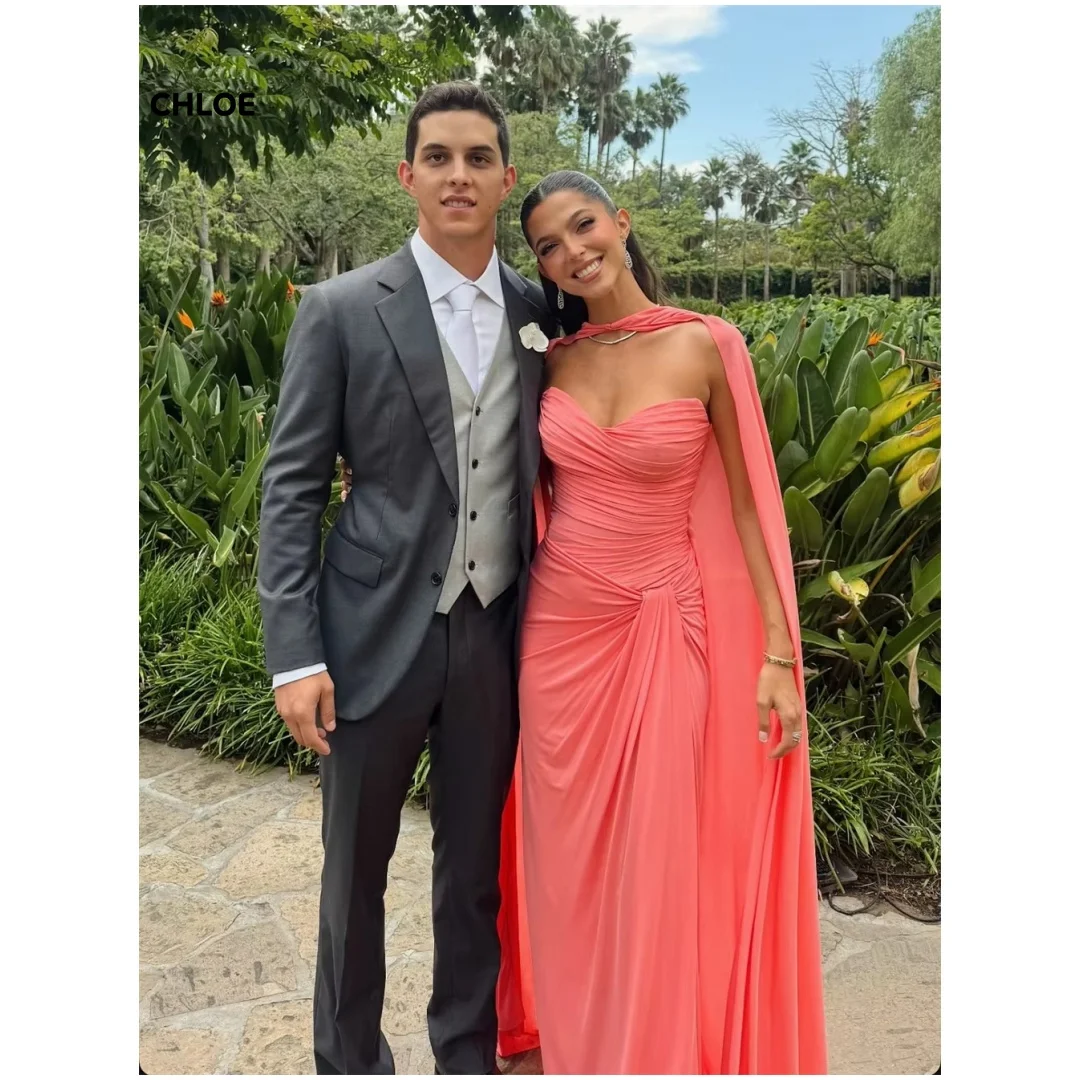 Line A Evening Dresses Wedding Off-shoulder Custom Made Shawl Very Luxurious Evening Dresses High Quality High Quality Prom Gown