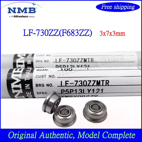 20PCS/50PCS/100PCS Original NMB Flange Bearing LF-730ZZ LF-730 F683ZZ High Speed Flanged ball Bearing 683 730ZZ 3x7x3mm