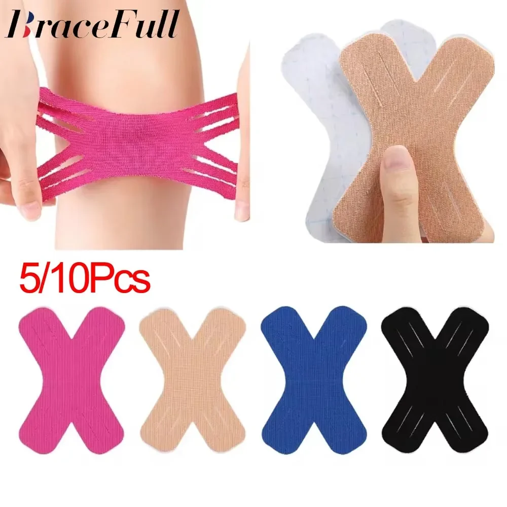 5/10 PCS Kinesiology Tape Elastic Therapeutic Sports Tapes for Knee Shoulder and Elbow,Waterproof Athletic Physio Muscles Strips