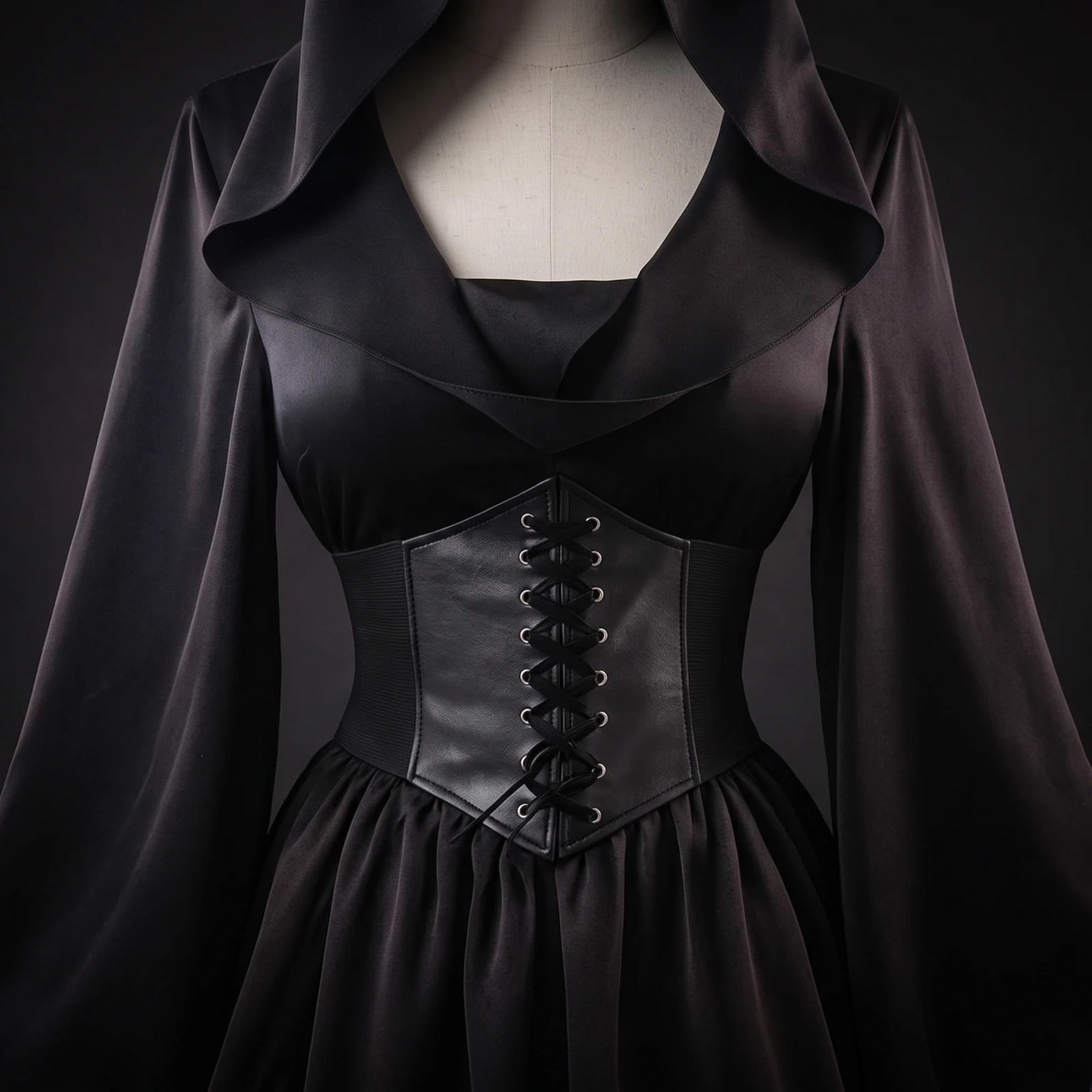 Gothic Dress Gothic Hooded Costume Apparel Flowing for Women, Theme Parties