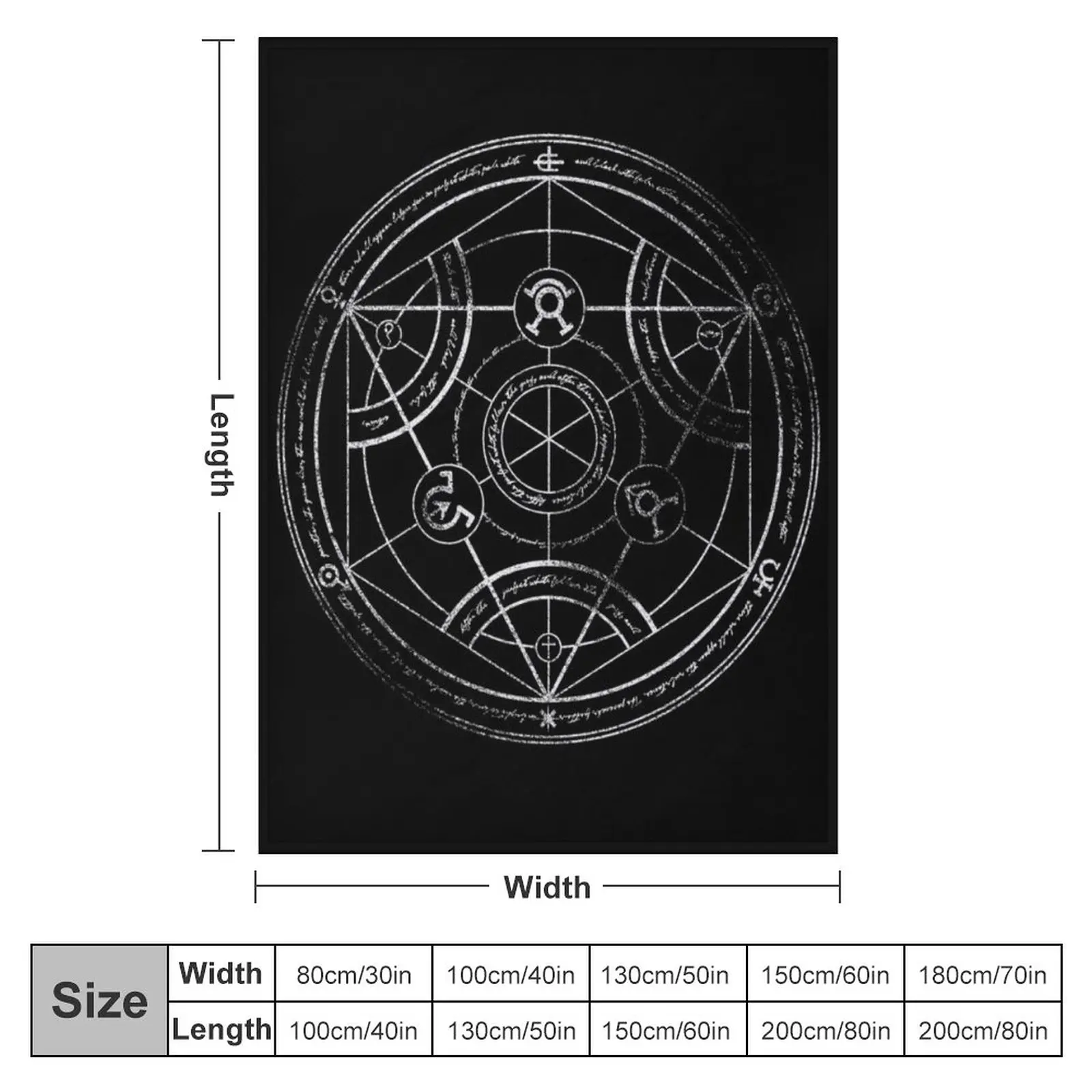 Human Transmutation Circle - Chalk Throw Blanket Designer Blankets Luxury St Blanket Beach Blanket