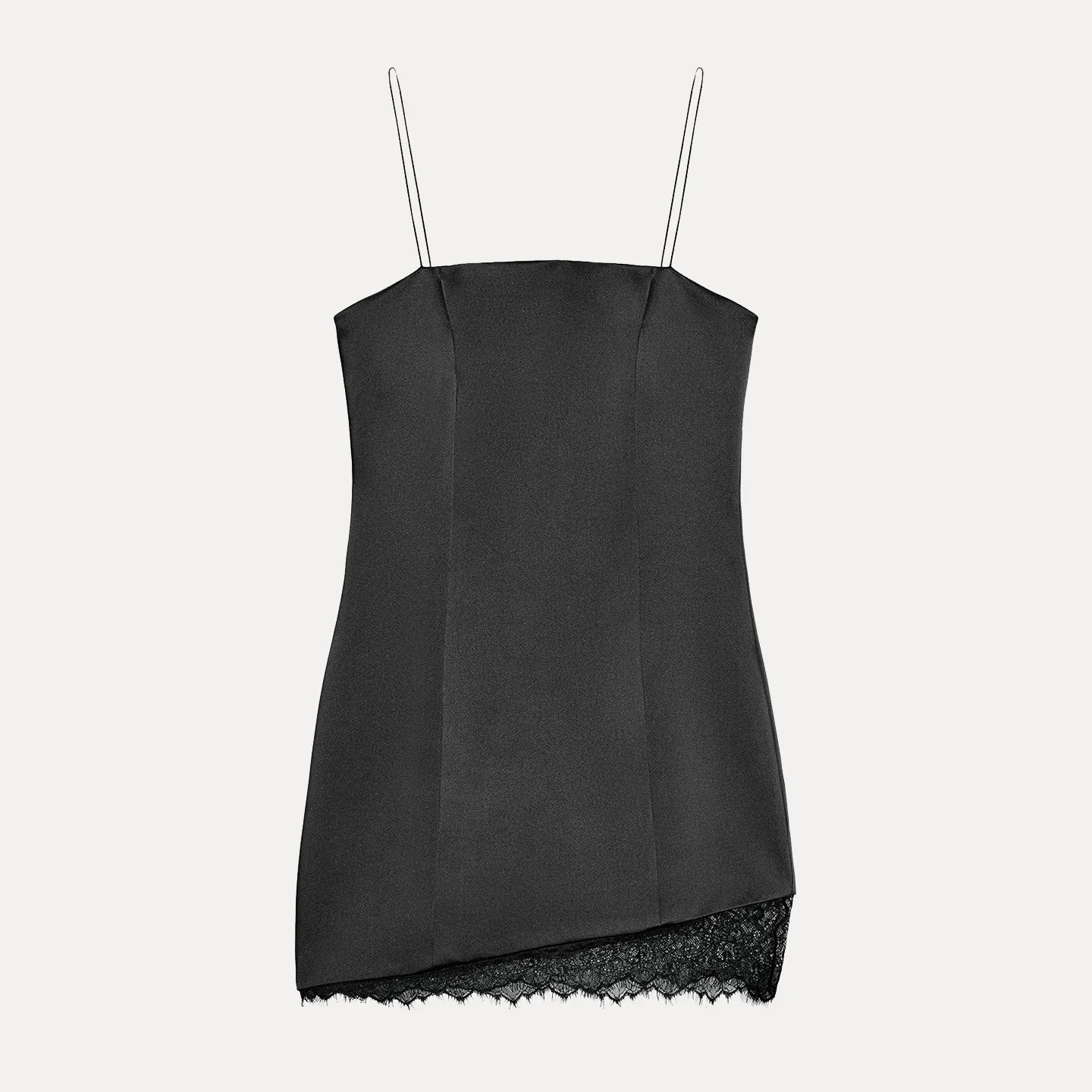 Z Women's Faionable Lace Silk Satin ort Dr Sli  Dr for Ladies Trendy European Sle No Sve Slim Fit