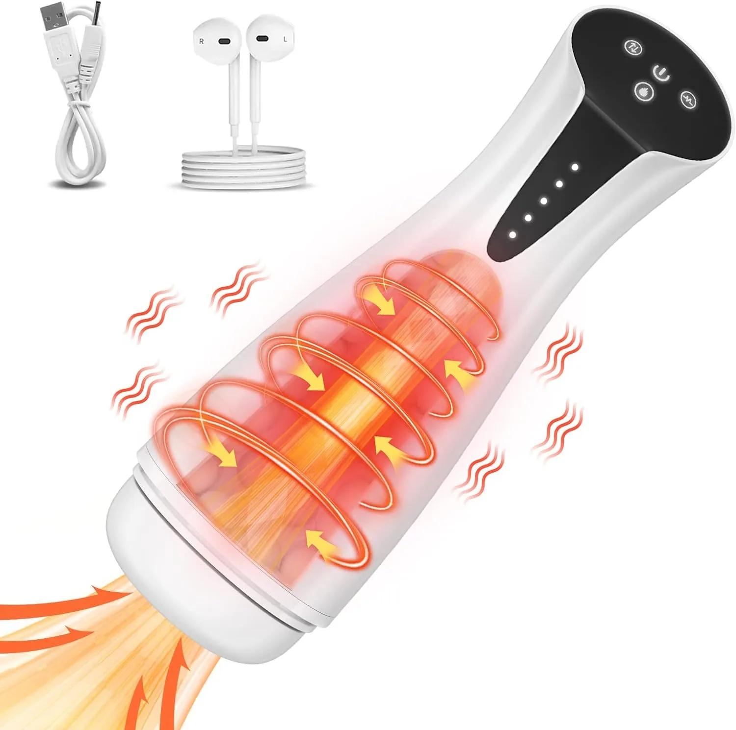 Automatic Sucking Male Masturbation Cup Deep Throat Oral Clip Suction Telescopic Blow Job Vagina Vibration Fun Sex Toys for Men