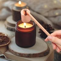 Stainless Steel Candle Snuffer Flame Wick Tool Oil Lamp Dipper Extinguish Trimmer Cutter 17cm Put Off Rose Gold Black Silve