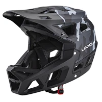 Casco de bicicleta de montaña de cara completa para adultos, casco de carreras para descenso MTB para hombres/mujeres, casco de bicicleta de montaña para adultos con visera