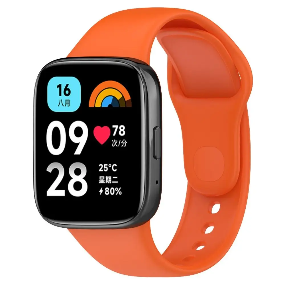 Silicone Substituição Strap for Smart Watchband, Soft Bracelet, Watch Acessórios, Redmi Watch 3 Active