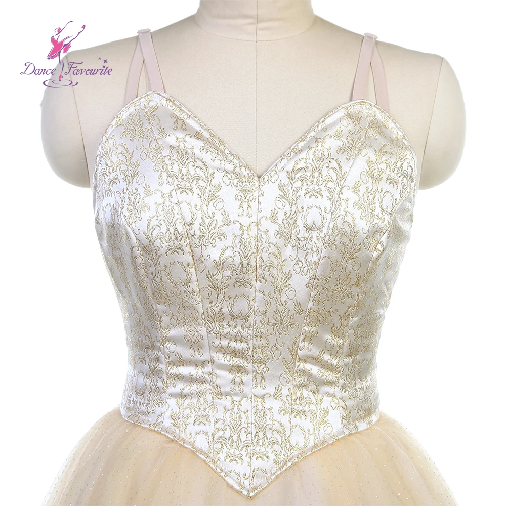 Dance Favourite Ballet Tutu B24019 Long Romantic Ballet  Tutu Costume Light Gold Professional Ballet Tutu