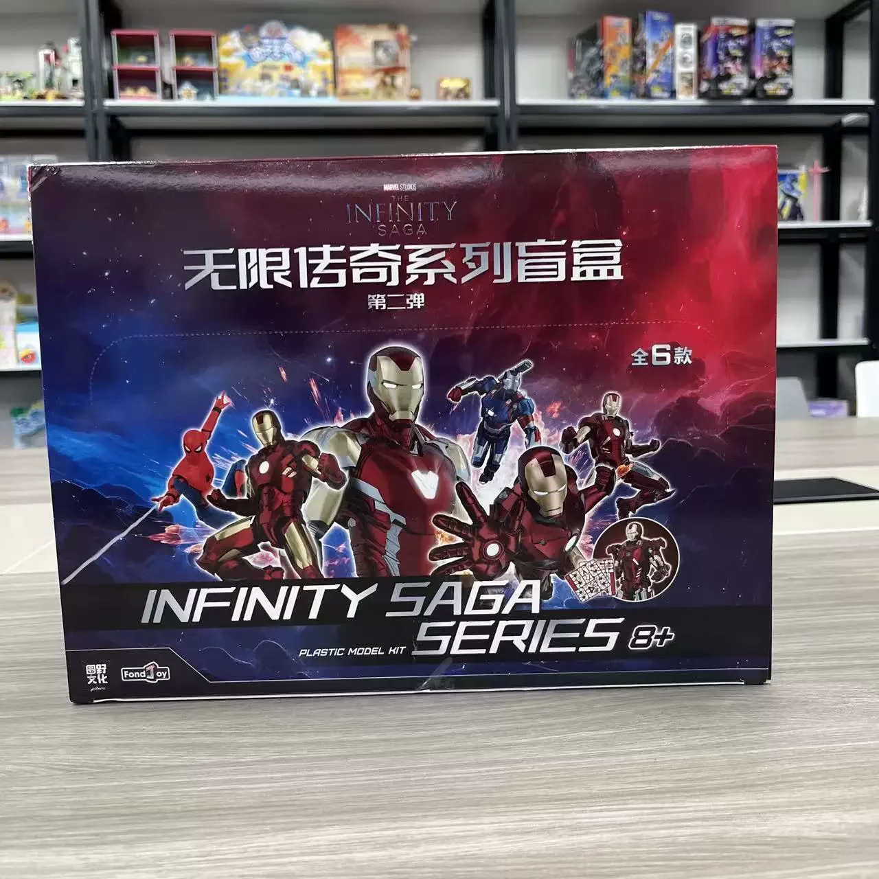 Fondjoy Marvel слепая коробка, сборная фигурка, серия «Бесконечная легенда», 1:12, второй круглый Железный человек, собранная модель игрушки, подарки ручной работы