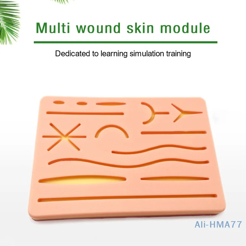 Silicone Skin Pad Suture Training Surgical Wound For Surgeon Medical Practice Training Traumatic Suture Practice Skin Use