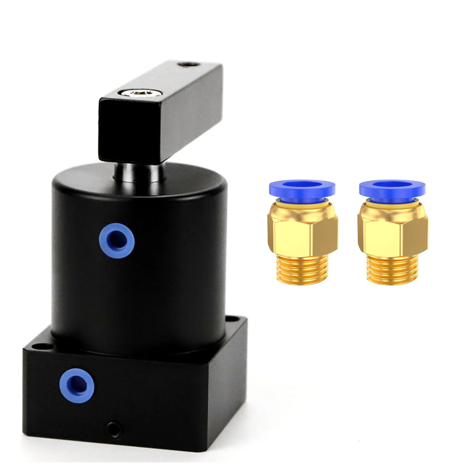 

SRC pneumatic rotary small cylinder 90 ° rotation clamping pressure angle cylinder SRC32-90 angle downward pressure cylinder