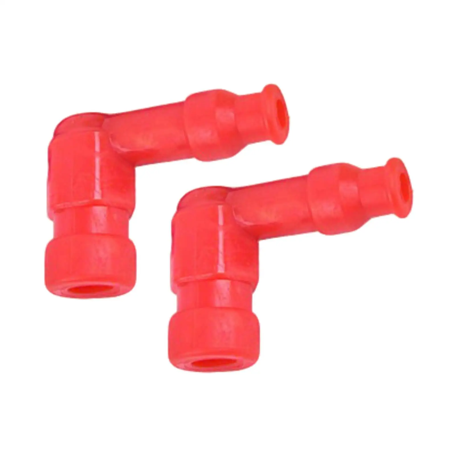 2 Pieces Motorcycle Spark Plug Cap Ignition Spark Plug Cap Waterproof Universal Protection 90 Degree Angle for Motorbike