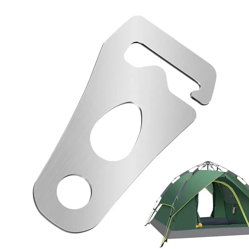 Rope Tightener Tent Wind Rope Buckle Tent Guyline Rope Buckle Fastener Stainless Steel Rope Tensioner For Camping Hiking Picnic