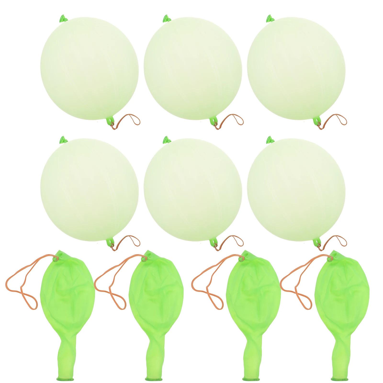 

10Pcs Balloons Bright Neon Colors with Stretchy Handle for Birthday Fun Hand-Eye Coordination Activity
