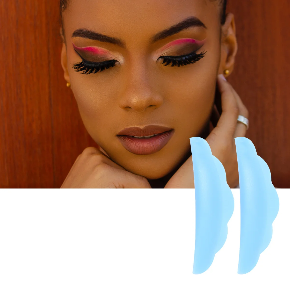 

5Pairs Silicone Eyelash Perm Gaskets Reusable Lash Pads Eyelashes Extension Tool Lash Grafting Aid Salon Beauty Tool