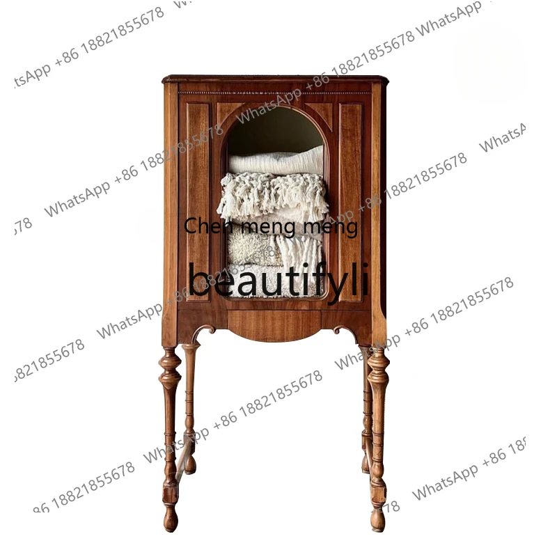 

Medieval rivet locker old storage American side cabinet