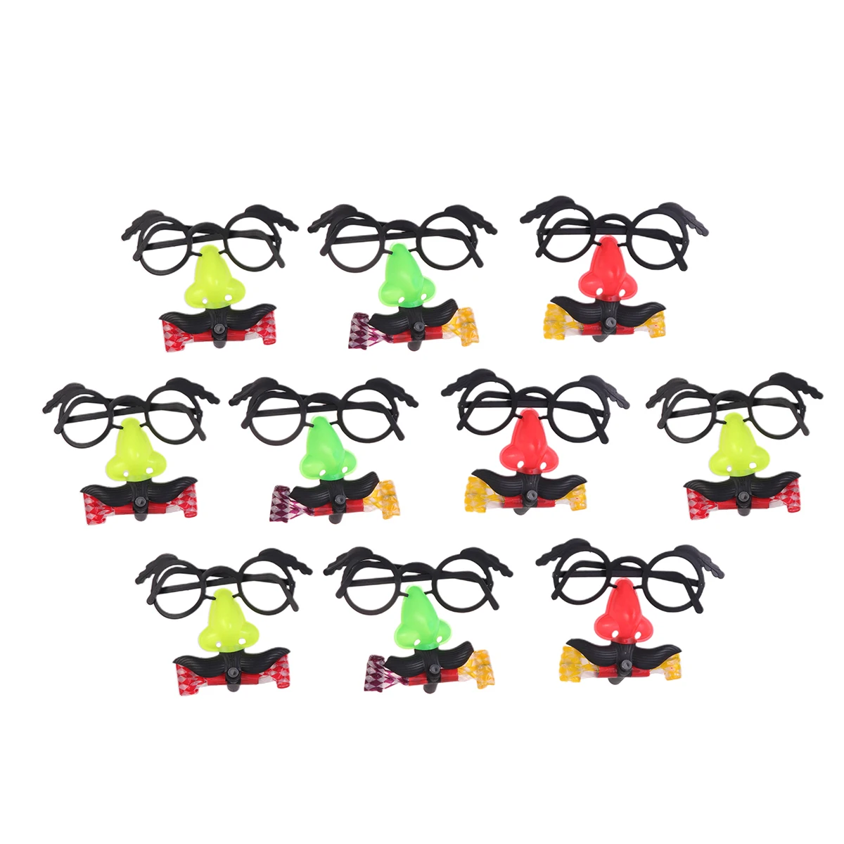 

10 Pcs Big Nose Glasses Cartoon Cheer Blowout Whistle Blowing Dragon Eyeglasses