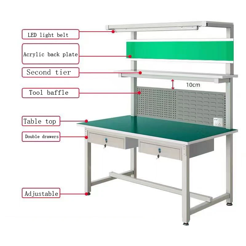 Aluminum alloy anti-static workbench workshop assembly line workbench aluminum workstation