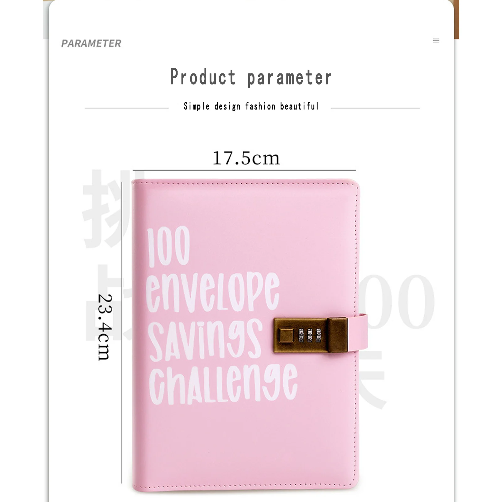 100 Envelopes Challenge Password Binder Kit Money Saving Budget Binder with Numbers 100 Day Cash Envelopes Savings Challenges