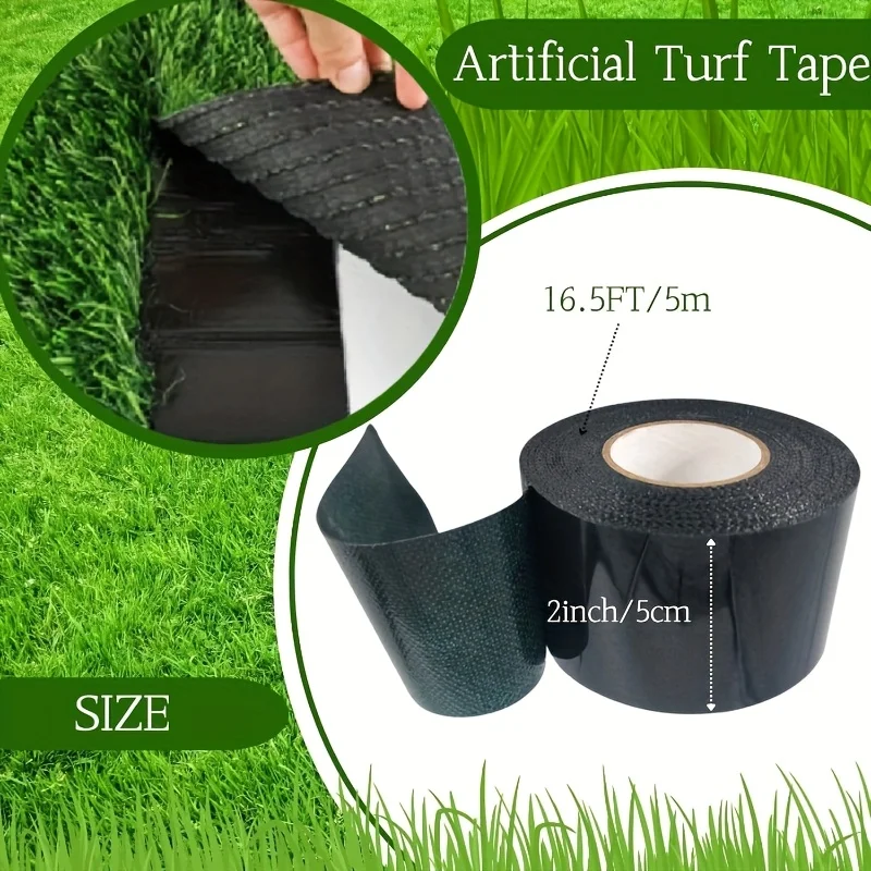 YITAPE Double Sided Artificial Turf Tape 50mm*5M High Viscosity Self-Adhesive Seam Tape for Synthetic Grass Outdoor Carpet Join