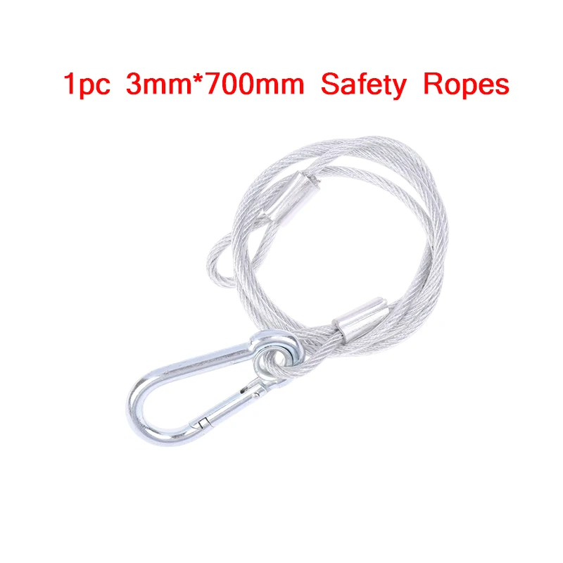 1Pc Steel Wire Safety Cable for Stage LED Bar Lights, Max Load 20KG