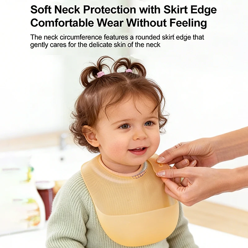 

AVENT Silicone Baby Bib 3D Honeycomb Ultra-Thin Breathable 6-Level Adjustable Neck Strap Can Be Boiled/Steamed/UV/Dishwasher