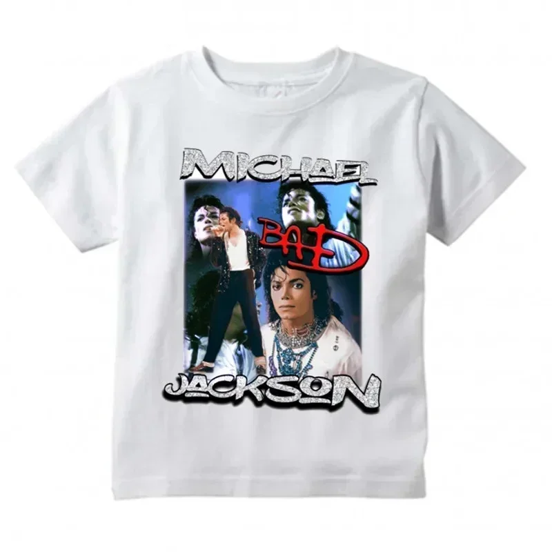 26 zomer nieuwe Michael Jackson platte print katoenen T-shirt Harajuku Rock Fashion Casual korte mouwen ronde hals ademend T-shirt