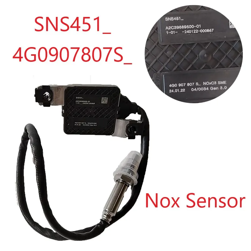 NOx Sensor SNS451_ 4G0907807S_ Nitrogen Oxide Oxygen Sensor for Diesel Engine SCR Emission System