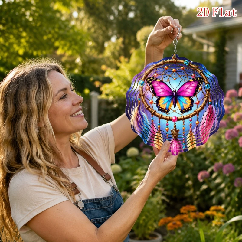 CIFbuy Wind Spinner 360 Degree Rotating Hook Kaleidoscope Garden Decor Outdoor Yard Patio Ornament