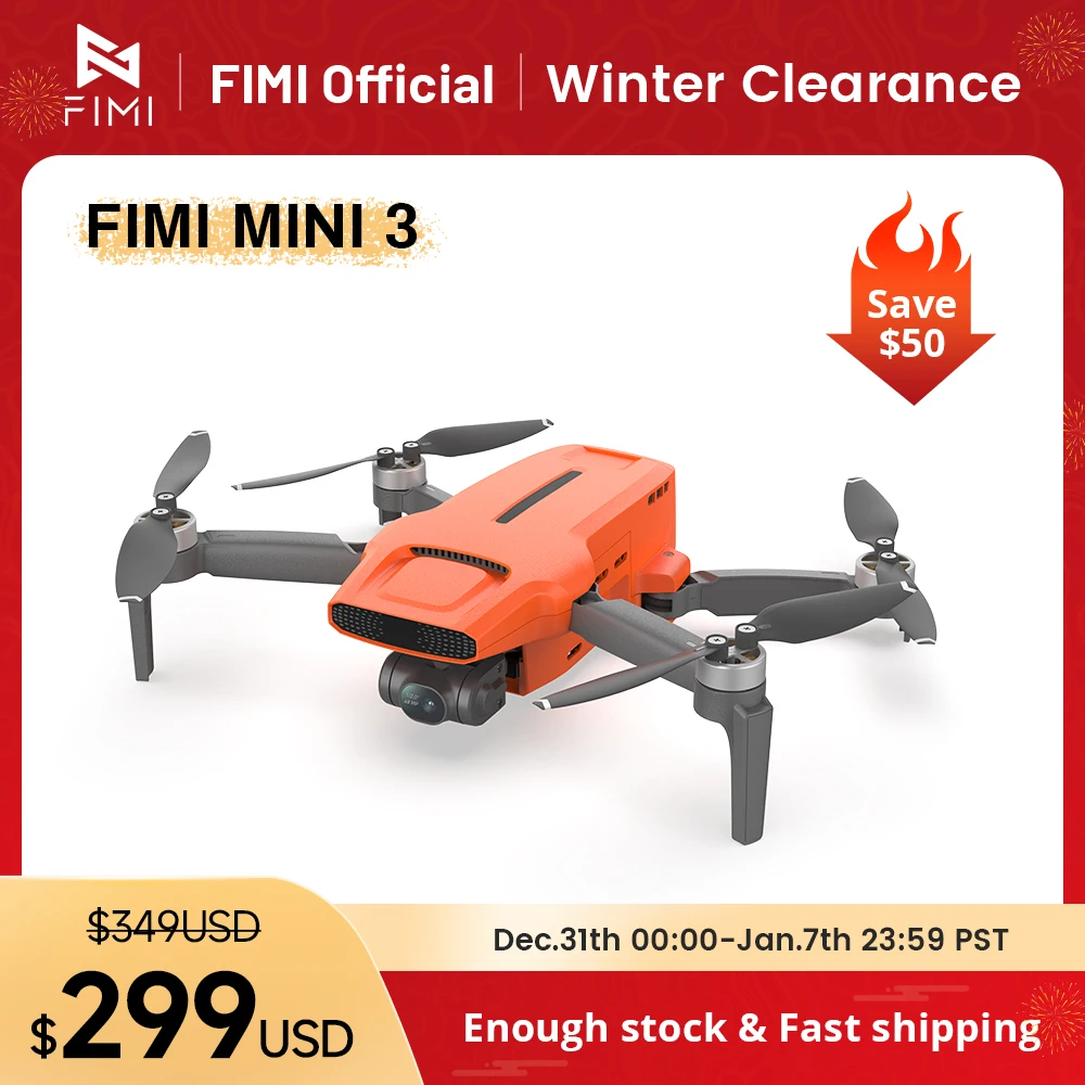 FIMI MINI 3 ใหม่Drone 4K 60fps AI Super Nightวิดีโอ 9Km 3 แกนGimbal 249G Ultralightการออกแบบสมาร์ทติดตามMini Pro Drone