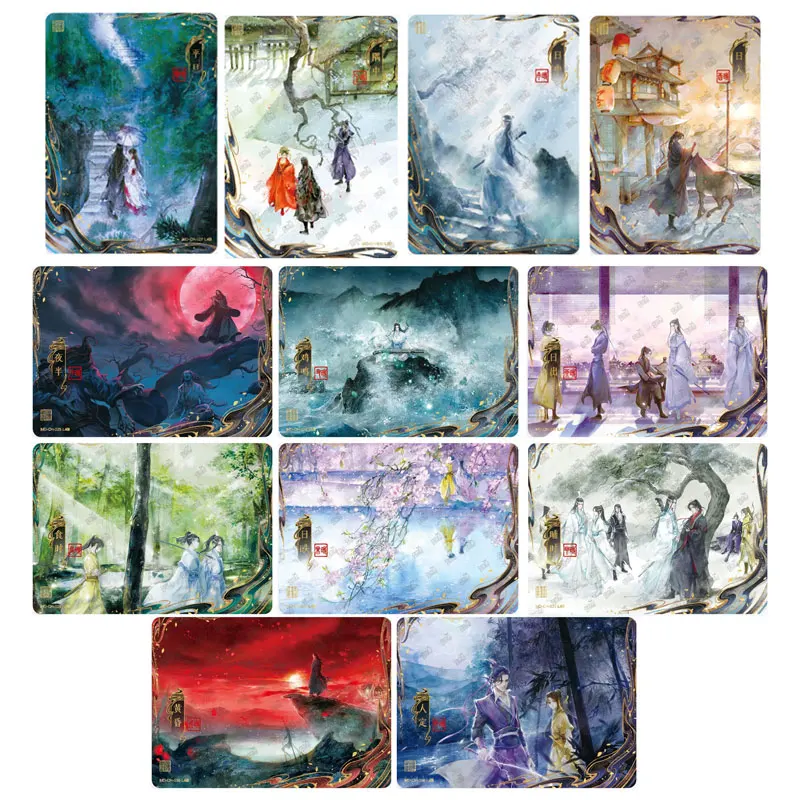 بطاقة جمع هدايا عيد الميلاد أصلية من Kayou Mo Dao Zu Shi 3 QM/MC/CP/CH/PT/FM/YX/Q/JQ/CJ Wei Wuxian Drunken Dream Chapter