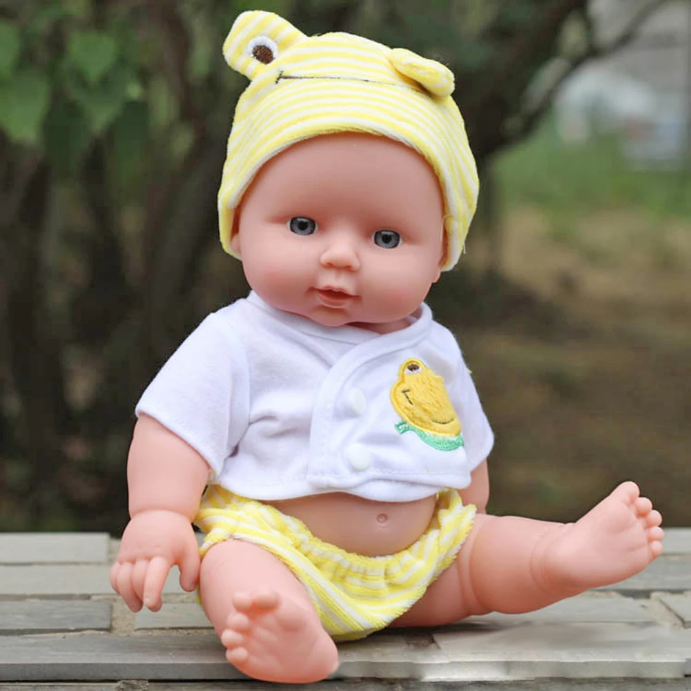 30cm Realistic Baby Doll Soft Elastic Photographic Assistance Doll Movable Prepregnancy Morning Education Baby Companion Toys