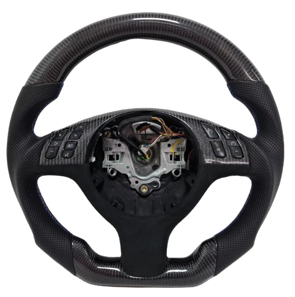 

Car Customized Steering Wheel for BMW M3 E46 E39 E53 330ci 325i Steering Wheel Carbon Fiber Handmade Leather