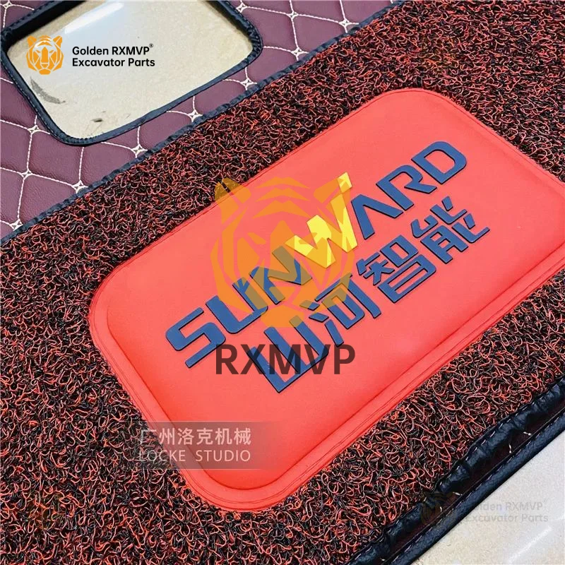 For  Shanhe Intelligent  Foot Mat SWE 60 70 80 Driver's Carpet Floor Rubber Accessories Special Foot Mat  Excavator