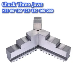 K11-80 K11-100 K11-125 K11-130 K11-160 K11-200 Chuck Three Jaws  Universal Three-jaw Chuck Card Foot 3Pcs/Set Mechanical